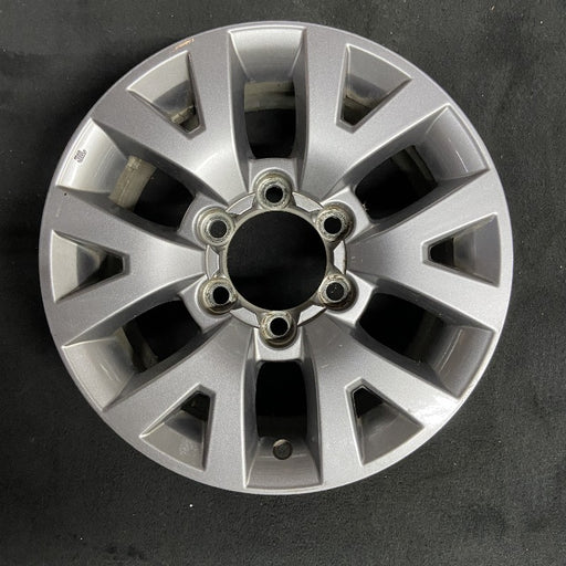16" TACOMA 20-23 16x7 alloy 6 spoke V spoke dark gray Original OEM Wheel Rim - Front View