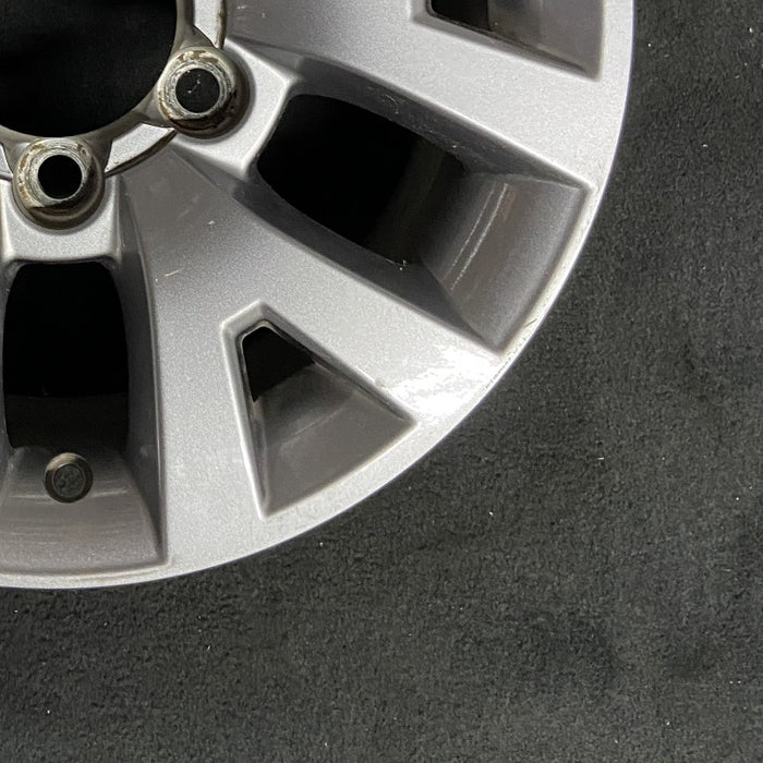 16" TACOMA 20-23 16x7 alloy 6 spoke V spoke dark gray Original OEM Wheel Rim - Back View