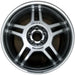 17" MERCEDES C-CLASS 02-04 203 Type; C32 Sdn 17x8.5 rear Original OEM Wheel Rim - Front View