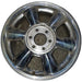 17" ENVOY 02-03 17x7 aluminum polished opt N80 Original OEM Wheel Rim - Front View