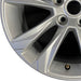 17" TRAILBLAZER 21-23 17x7.5 5 double spoke silver opt Q6W Original OEM Wheel - Back View