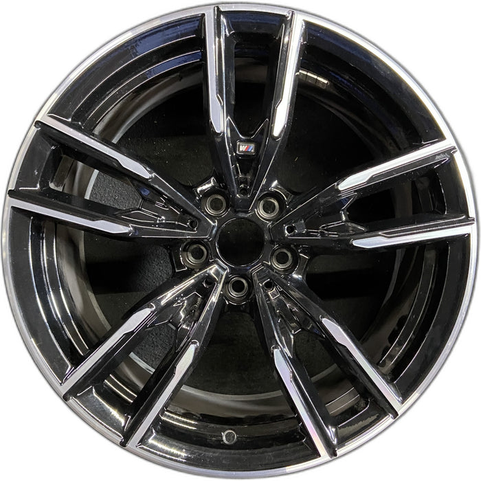 19" BMW 330i 20-22 19x8, , double spoke, w/dimple inside spoke Original OEM - Front View