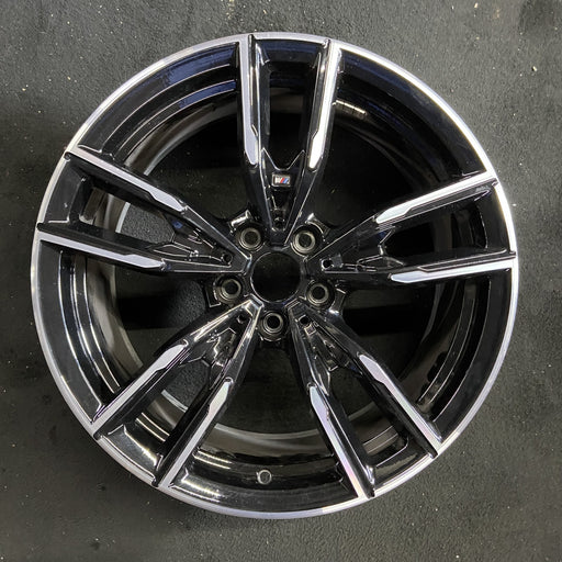 19" BMW 330i 20-22 19x8, , double spoke, w/dimple inside spoke Original OEM - Angle View