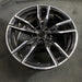 19" BMW 330i 20-22 19x8, , double spoke, w/dimple inside spoke Original OEM - Side Profile