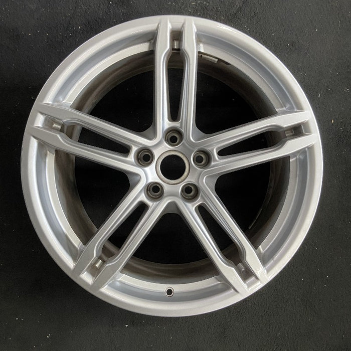 19" PORSCHE MACAN 22-24 19x9 5 spoke double spoke Original OEM Wheel Rim - Front View