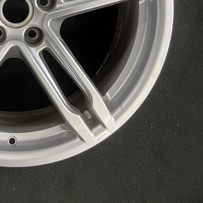 19" PORSCHE MACAN 22-24 19x9 5 spoke double spoke Original OEM Wheel Rim - Back View