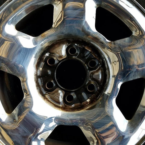 17" FORD F150 PICKUP 04 New Style 17x7.5 steel chrome clad Original OEM Wheel - Angle View