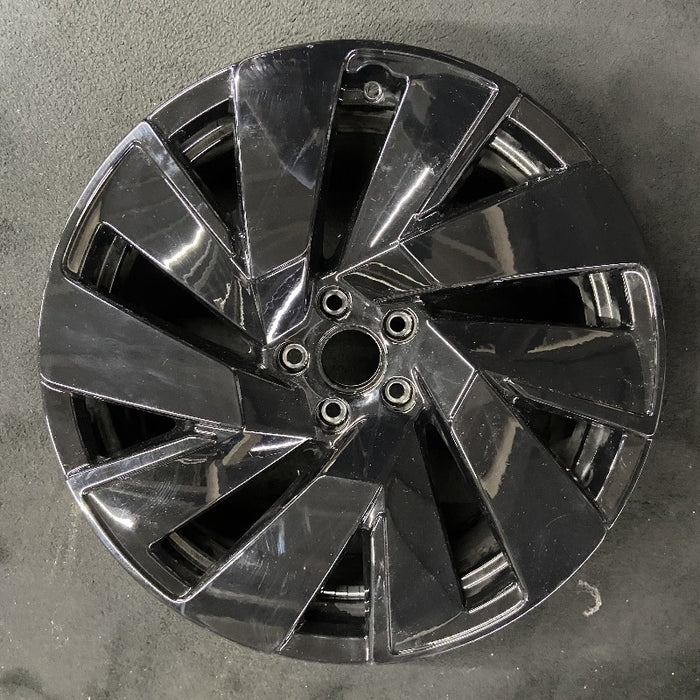 20" ATLAS 24 20x8 5 spoke black Original OEM Wheel Rim - Front View