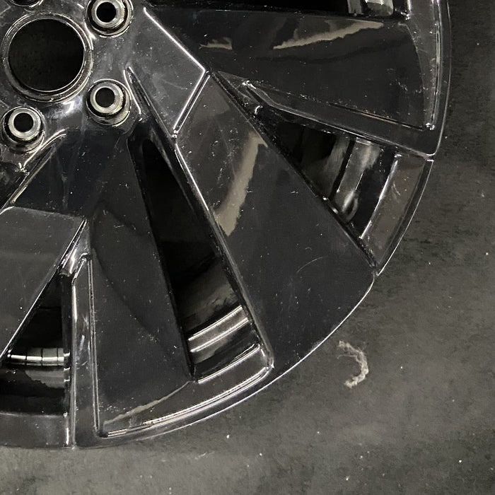 20" ATLAS 24 20x8 5 spoke black Original OEM Wheel Rim - Back View