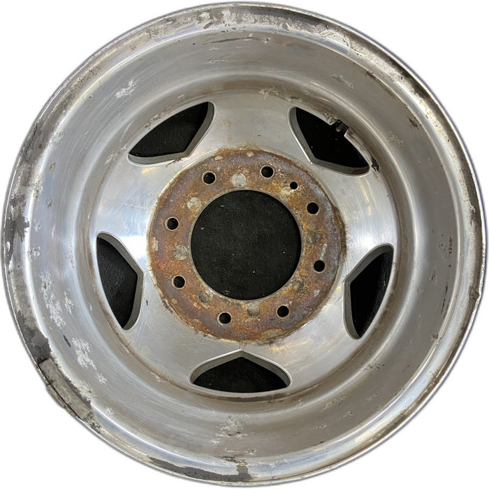 17" SIERRA 3500 PICKUP 11-17 DRW, , forged polished aluminum , rear, outer - Front View