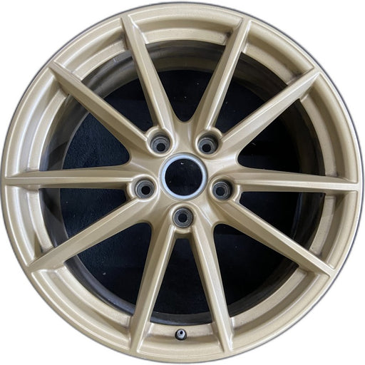 20" PORSCHE 911 20-23 20x8.5 10 spoke straight spoke w/o machined face; gold - Front View