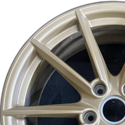 20" PORSCHE 911 20-23 20x8.5 10 spoke straight spoke w/o machined face; gold - Angle View