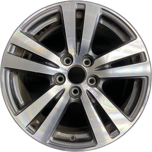 18" PILOT 16-18 18x8 , 5 double spoke , machined face Original OEM Wheel Rim - Front View