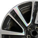22" RANGE ROVER 25 22x9.5 7 spoke machined face with pockets Original OEM Wheel - Angle View