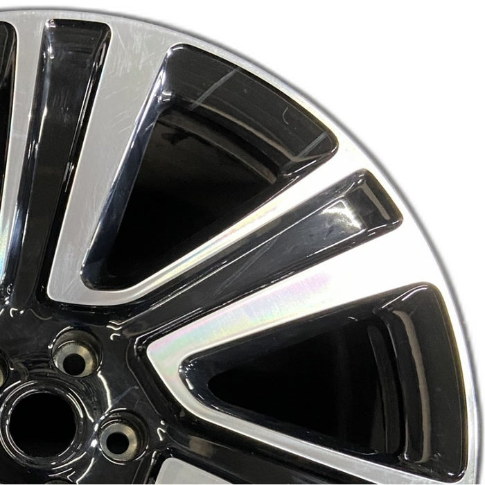 22" RANGE ROVER 25 22x9.5 7 spoke machined face with pockets Original OEM Wheel - Side Profile