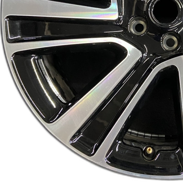 22" RANGE ROVER 25 22x9.5 7 spoke machined face with pockets Original OEM Wheel - Back View