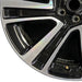 22" RANGE ROVER 25 22x9.5 7 spoke machined face with pockets Original OEM Wheel - Back View
