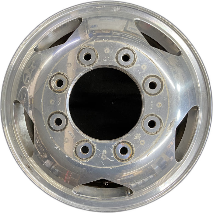 17" SIERRA 3500 PICKUP 11-17 DRW, , forged polished aluminum , front Original - Front View