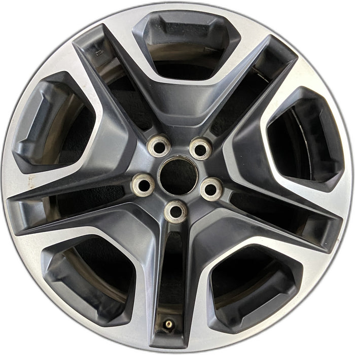19" RAV4 19-20 19x7.5 , , matte black inlay Original OEM Wheel Rim - Front View