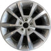 18" CALIBER 10-12 18x7 , machined finish, 10 spoke Original OEM Wheel Rim - Front View