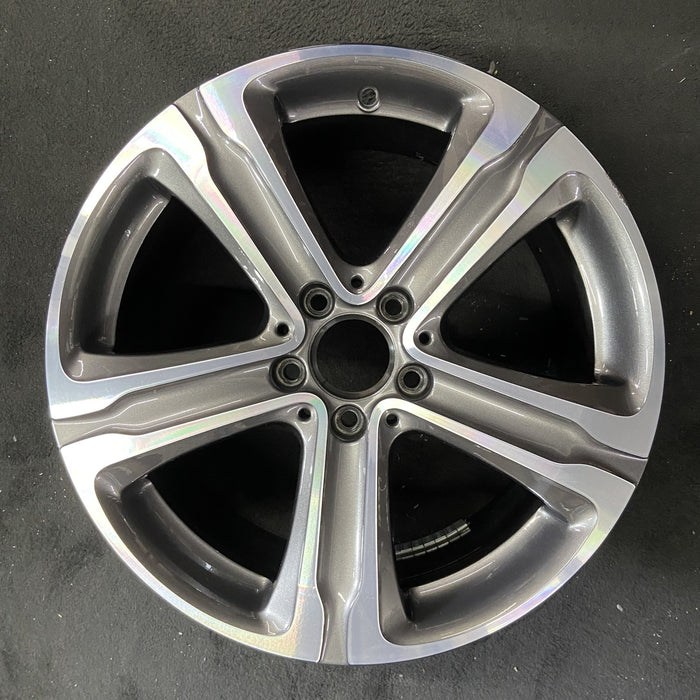 18" MERCEDES GLC-CLASS 16 , 18x8 , straight spokes Original OEM Wheel Rim - Angle View