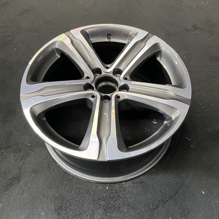 18" MERCEDES GLC-CLASS 16 , 18x8 , straight spokes Original OEM Wheel Rim - Close-Up Detail
