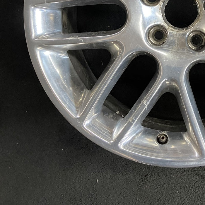 18" MUSTANG 12 18x8 aluminum TPMS 14 spoke 7 split spokes polished Original OEM - Additional View
