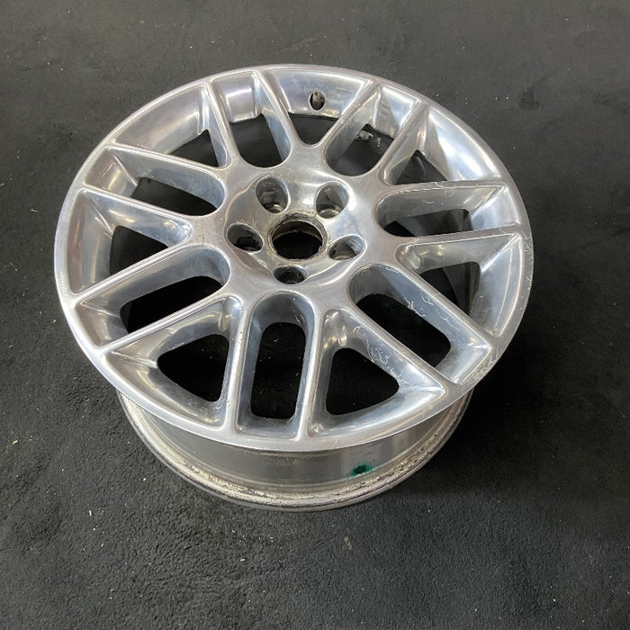 18" MUSTANG 12 18x8 aluminum TPMS 14 spoke 7 split spokes polished Original OEM - View 8