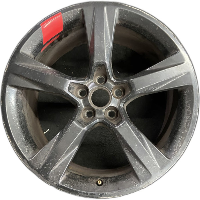 20" CAMARO 16-17 20x9.5 5 solid spoke black Original OEM Wheel Rim - Front View