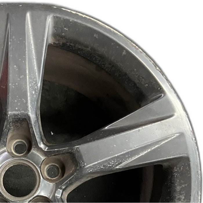 20" CAMARO 16-17 20x9.5 5 solid spoke black Original OEM Wheel Rim - Side Profile