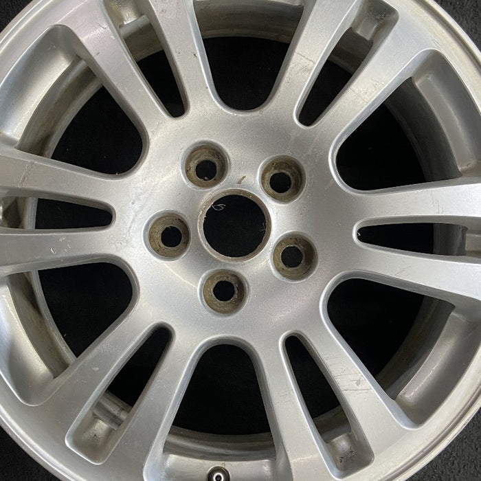 17" S TYPE 03 alloy from VIN M45255 17x7.5 6 twin spokes Original OEM Wheel Rim - Angle View