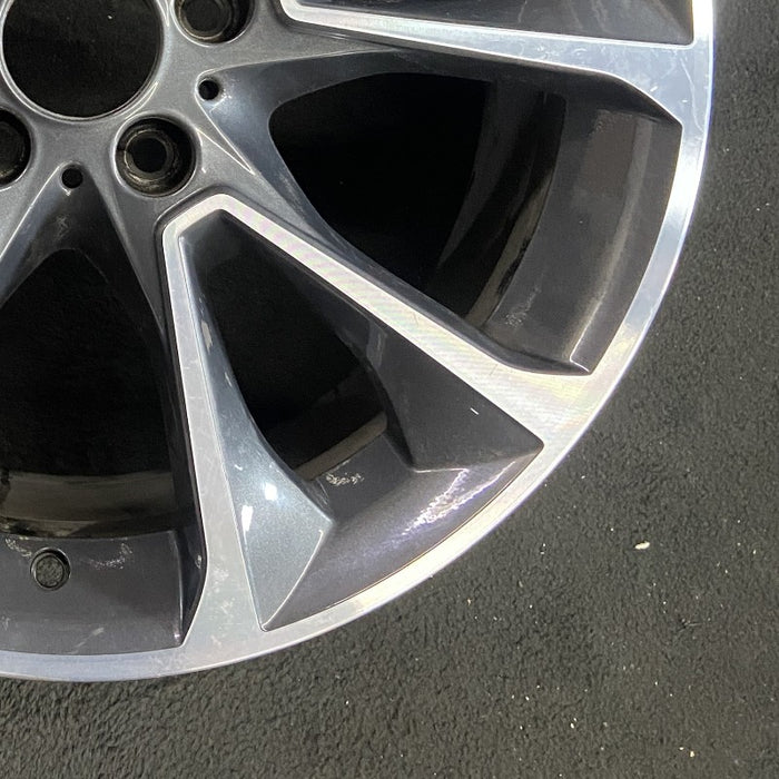 19" BMW X5 14-18 19x9 alloy 5 spoke V spoke narrow spoke Original OEM Wheel Rim - Back View