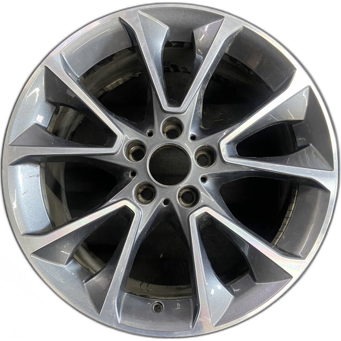 19" BMW X5 14-18 19x9 alloy 5 spoke V spoke narrow spoke Original OEM Wheel Rim - Front View