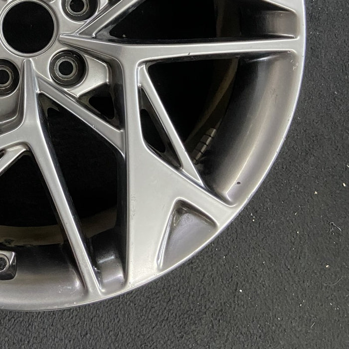 19" GV70 22-24 19x8 alloy twisted spoke Original OEM Wheel Rim - Back View