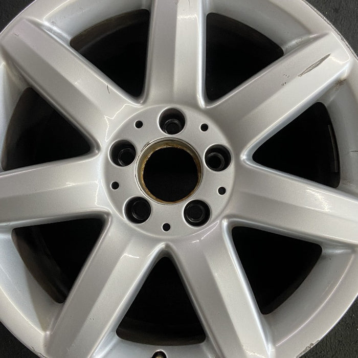 17" MERCEDES S-CLASS 03 230 Type; SL500 17x8.5 7 spoke Original OEM Wheel Rim - Angle View