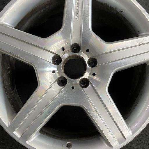 19" MERCEDES S-CLASS 07 221 Type; S550 19x9.5 5 spoke Original OEM Wheel Rim - Angle View