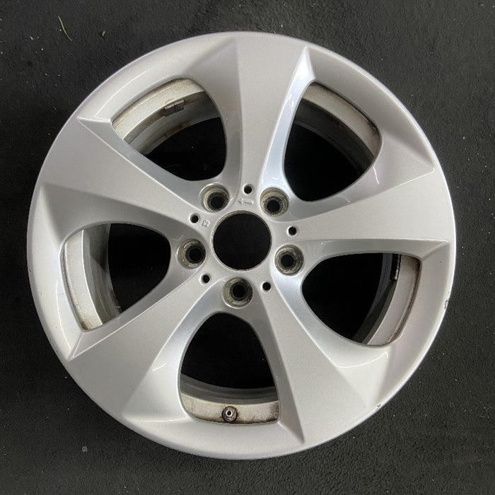 17" BMW X3 11-17 17x8 alloy 5 spoke L. Original OEM Wheel Rim - Front View