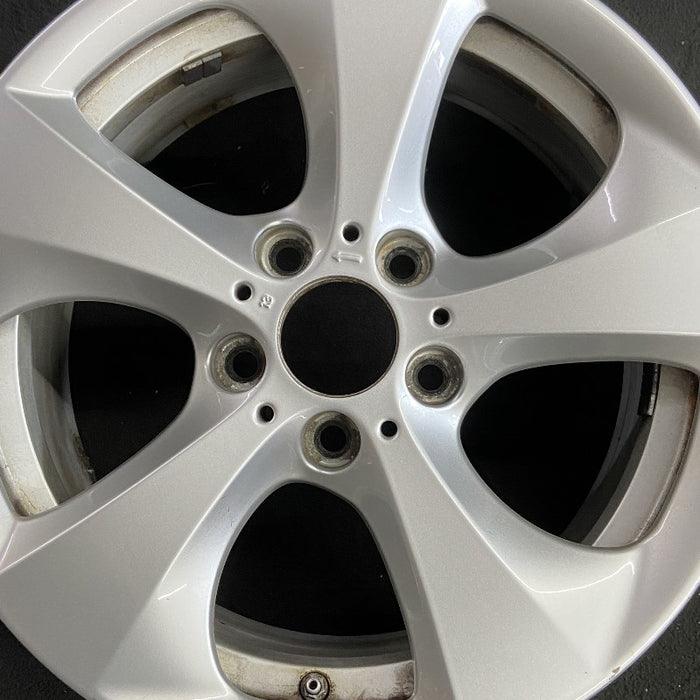 17" BMW X3 11-17 17x8 alloy 5 spoke L. Original OEM Wheel Rim - Angle View
