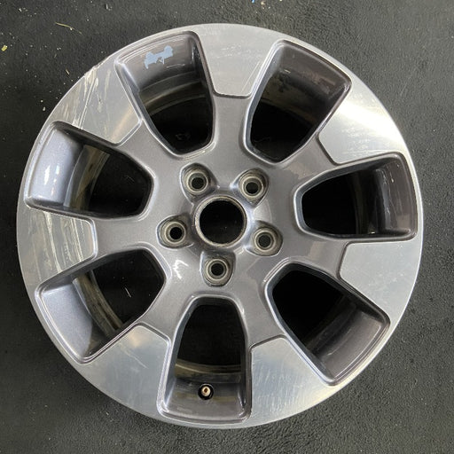 18" WRANGLER 18 VIN X 6th digit JL body 18x7.5 7 spoke opt WPT polished face - Front View