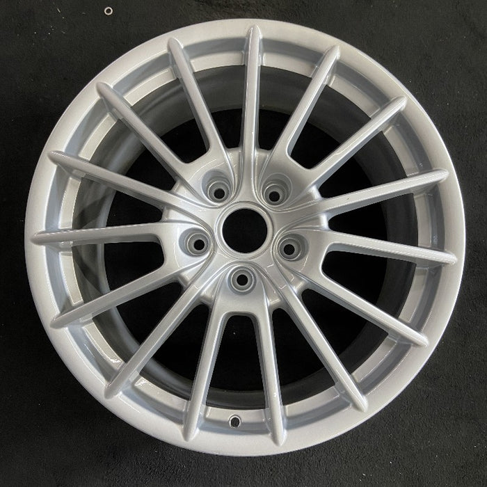 20" PORSCHE PANAMERA 10-16 alloy 20x9.5 15 spoke magnesium finish Original OEM - Front View