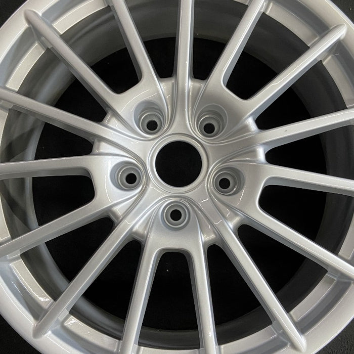 20" PORSCHE PANAMERA 10-16 alloy 20x9.5 15 spoke magnesium finish Original OEM - Angle View