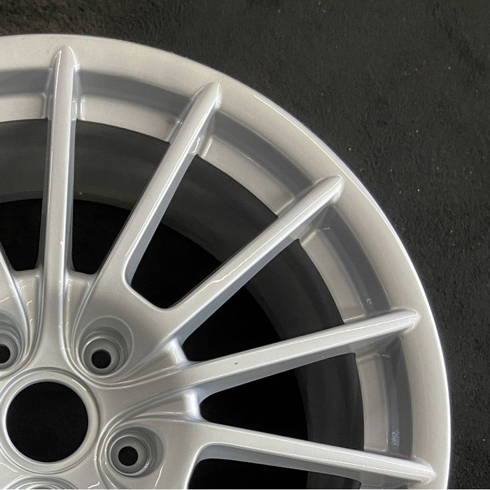 20" PORSCHE PANAMERA 10-16 alloy 20x9.5 15 spoke magnesium finish Original OEM - Close-Up Detail