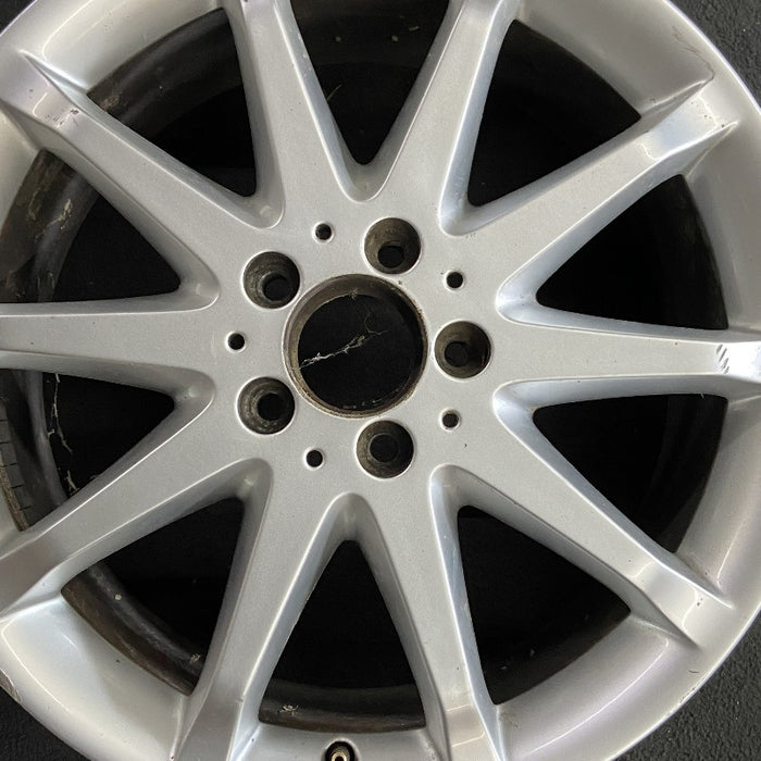 18" MERCEDES R-CLASS 06 251 Type; R350 18x8 10 spoke Original OEM Wheel Rim - Angle View