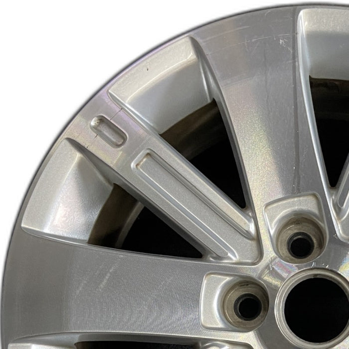 18" EQUINOX 10 18x7 10 spoke aluminum opt Q6D Original OEM Wheel Rim - Angle View