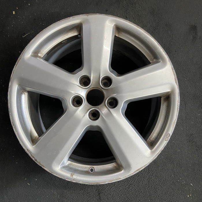 18" AUDI A4 06-08 18x8 , 5 spoke Original OEM Wheel Rim - Angle View