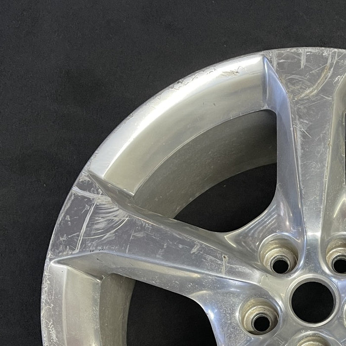 20" CAMARO 13 20x8 frt 5 spoke polished opt RUY Original OEM Wheel Rim - Side Profile