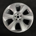 21" RANGE ROVER 18-21 21x9.5 , 6 spoke, silver, L. Original OEM Wheel Rim - Angle View