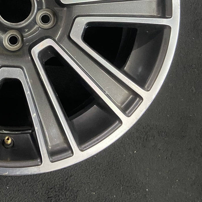 19" MUSTANG 10 19x8.5 TPMS 10 spoke black inlay Original OEM Wheel Rim - Back View