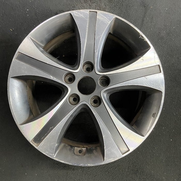 17" HYUNDAI ELANTRA 13 17x7 alloy 5 single spoke dark gray insert w/o Original OEM Wheel Rim