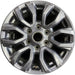 17" RANGER 19-22 17x8, , dark gray, , V spoke Original OEM Wheel Rim - Front View